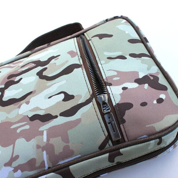 Montana West Green Camo Camouflage Pattern Print Canvas Bible Cover & Bookmark